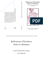 Reflexiones Sobre Lo Humano PDF