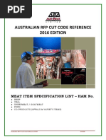 RFP Cut Code HAM Reference - Current Edition