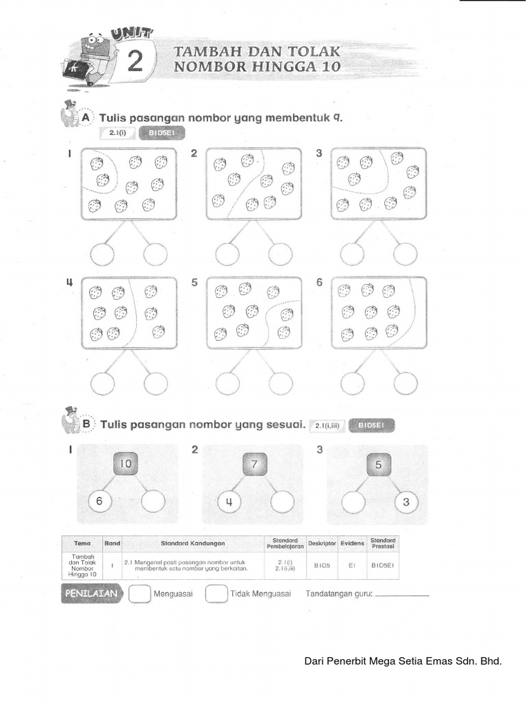 Latih Tubi Soalan Latihan Matematik Tahun 1 Cuti Bulan Mac 2 Pdf