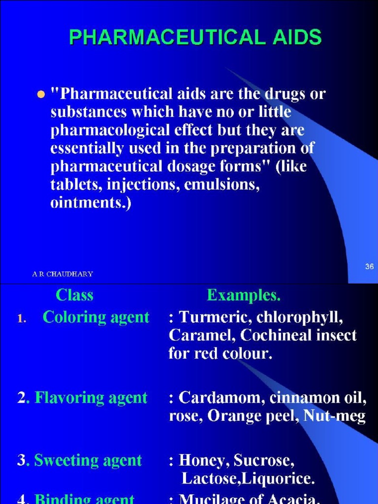 pharmaceutical aids assignment pdf