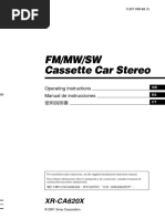 Sony - FM/MW/SW Reproductor de Cassette - Manual Español - Xrca620x Es