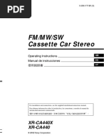 Sony- FM/MW/SW Reproductor de cassette - Xrca440x Es