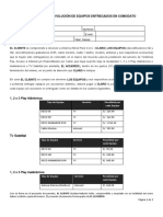 Devolucion de Equipos Claro Comodato