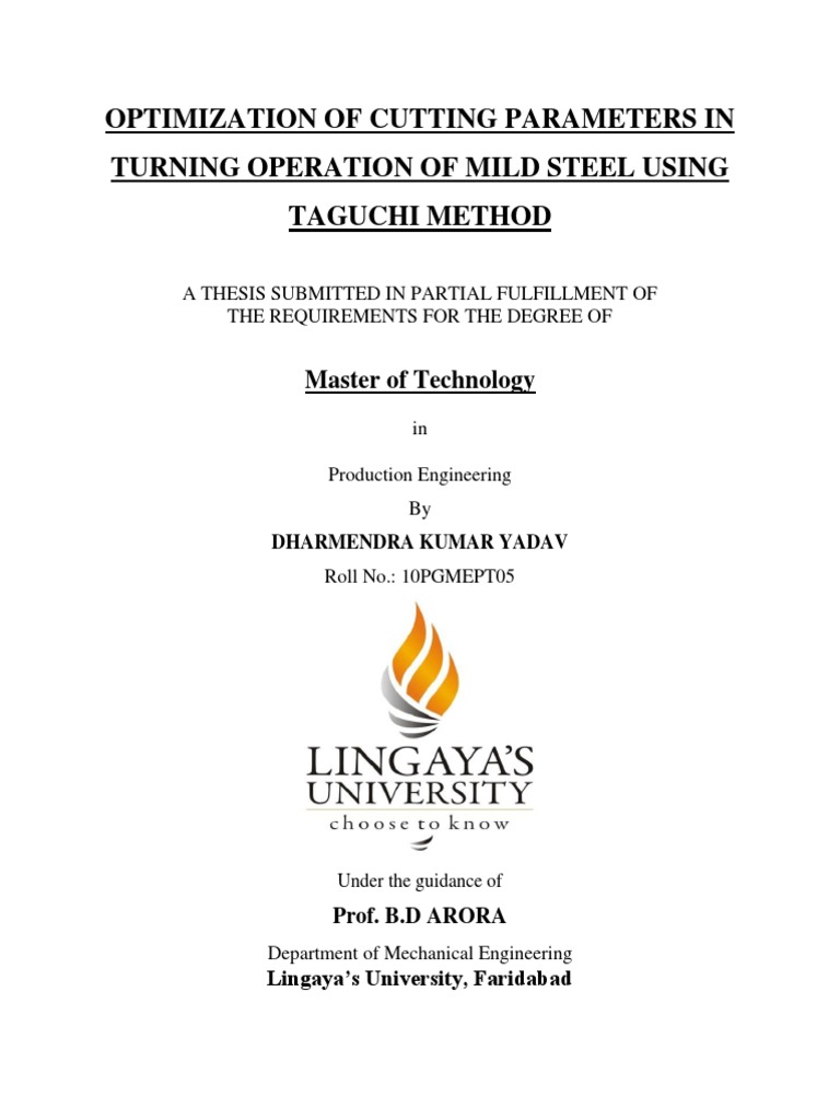university thesis mechanical engineering