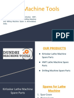 Kirloskar Enterprise Lathe Machine Spare Parts - Dundhi Machine Tools