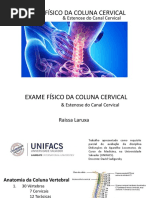 EXAME COLUNA CERVICAL