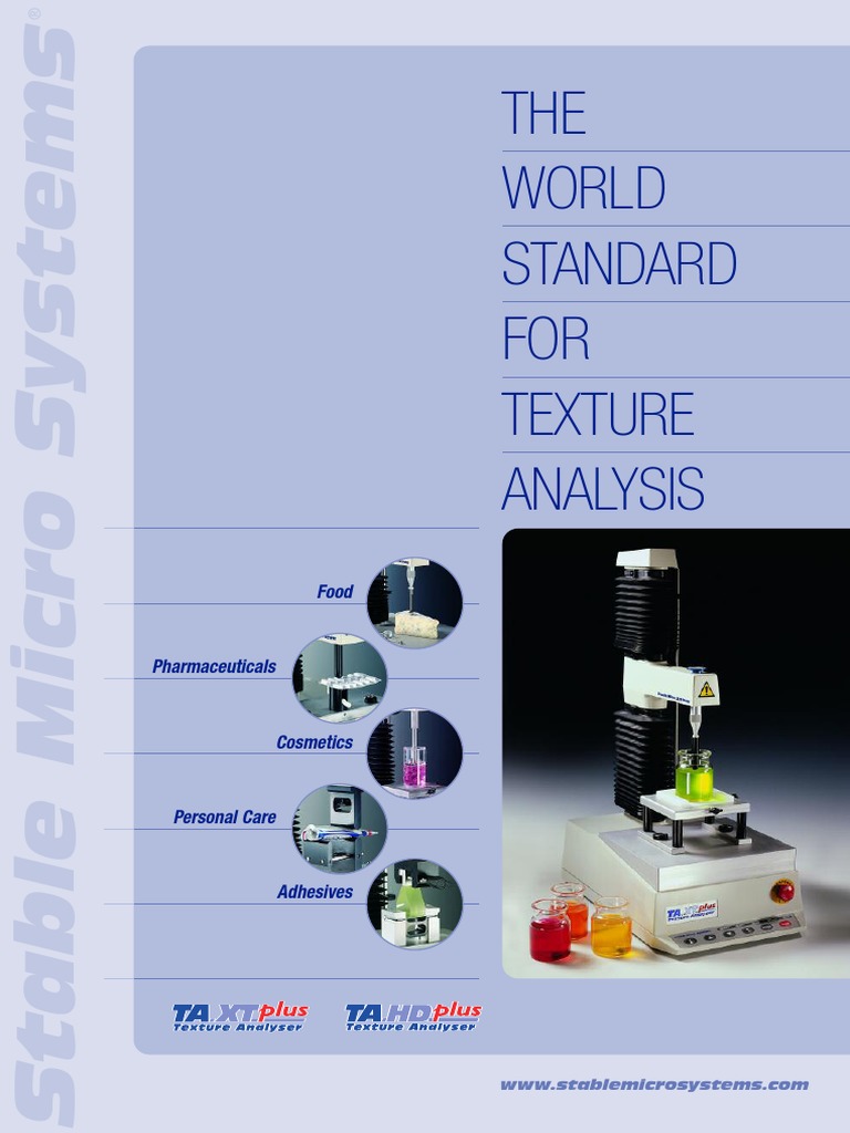 Ta Xt Plus Pdf Data Analysis Calibration