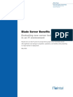 Blade Server Benefits: Evaluating New Server Technology in An IT Environment