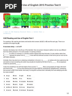 Engexam - info-CAE Reading and Use of English 2015 Practice Test 9