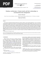 Database Architectures: Current Trends and Their Relationships To Environmental Data Management