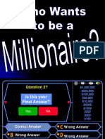 Who Wants to Be a Millionaire - Blank Template