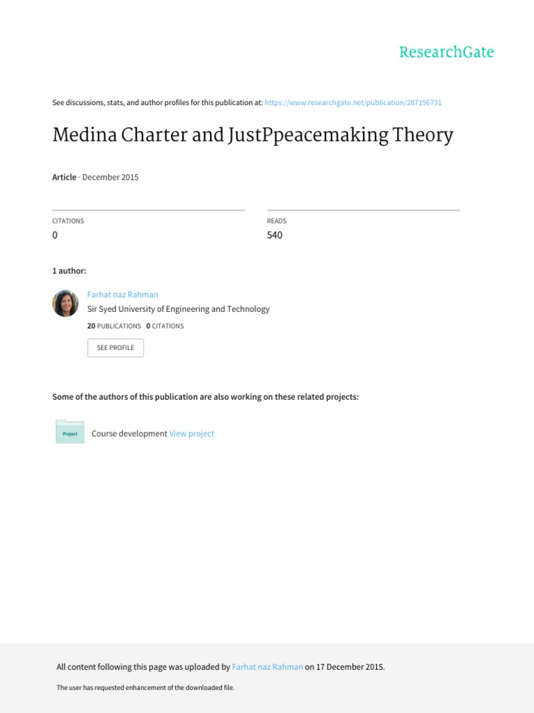 MEDINA CHARTER WIKIPEDIA intelligence overview
