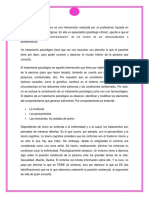 Un Tratamiento Psicológico Es Una Intervención Realizada Por Un Profesional