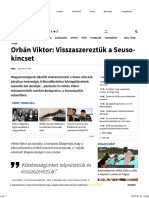 Orbán Viktor - Visszaszereztük A Seuso-Kincset