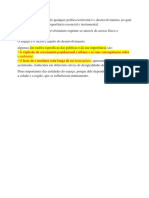 O Objectivo Primordial de Qualquer Política Territorial é o Desenvolvimento