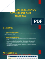 Obtención de Metanol A Partir Del Gas Natural