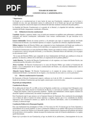Derecho Constitucional Y Administrativo Guatemala - 
