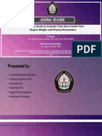 Jurding Organ Weight To Determine Time Since Death