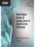 3 Mixed-Signal Design For Analog-Centric Digital-Centric Verification