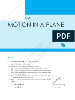 Motion in a Plane MCQ Chapter Four