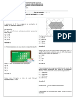 Simulado de Matemática 5o Ano