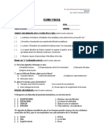 Examen parcial de filosofía sobre los principales filósofos y teorías metafísicas