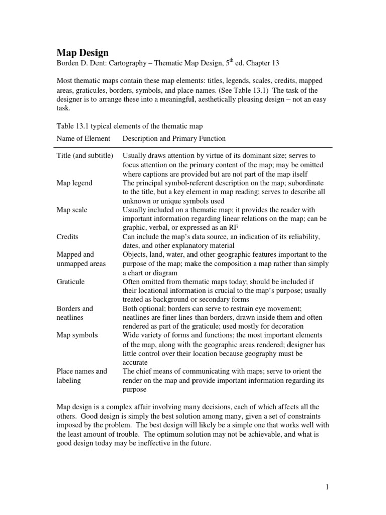 Map Design Principles | PDF | Map | Composition (Visual Arts)