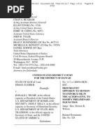 Hawaii v. Trump - Opposition Brief