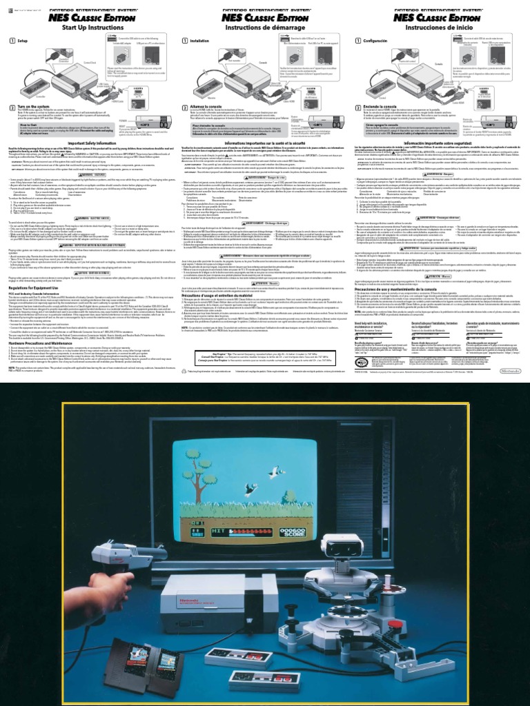 Manual Start Up Instructions Nes Classic Edition | PDF | Hardware ...