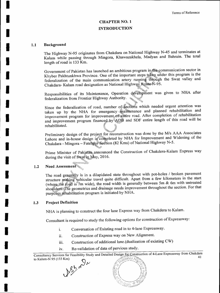 Highway Survey Report Making Sample Land Use Geodesy