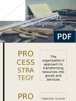 Process Strategy and Management