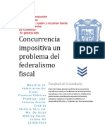 Concurrencia Impositiva Un Problema Del Federalismo