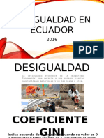 Desigualdad en Ecuador - Realizado Dic 2016
