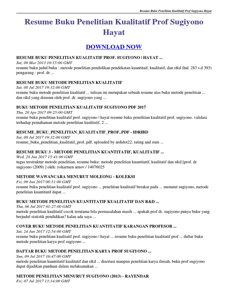 Contoh Metode Penelitian Makalah