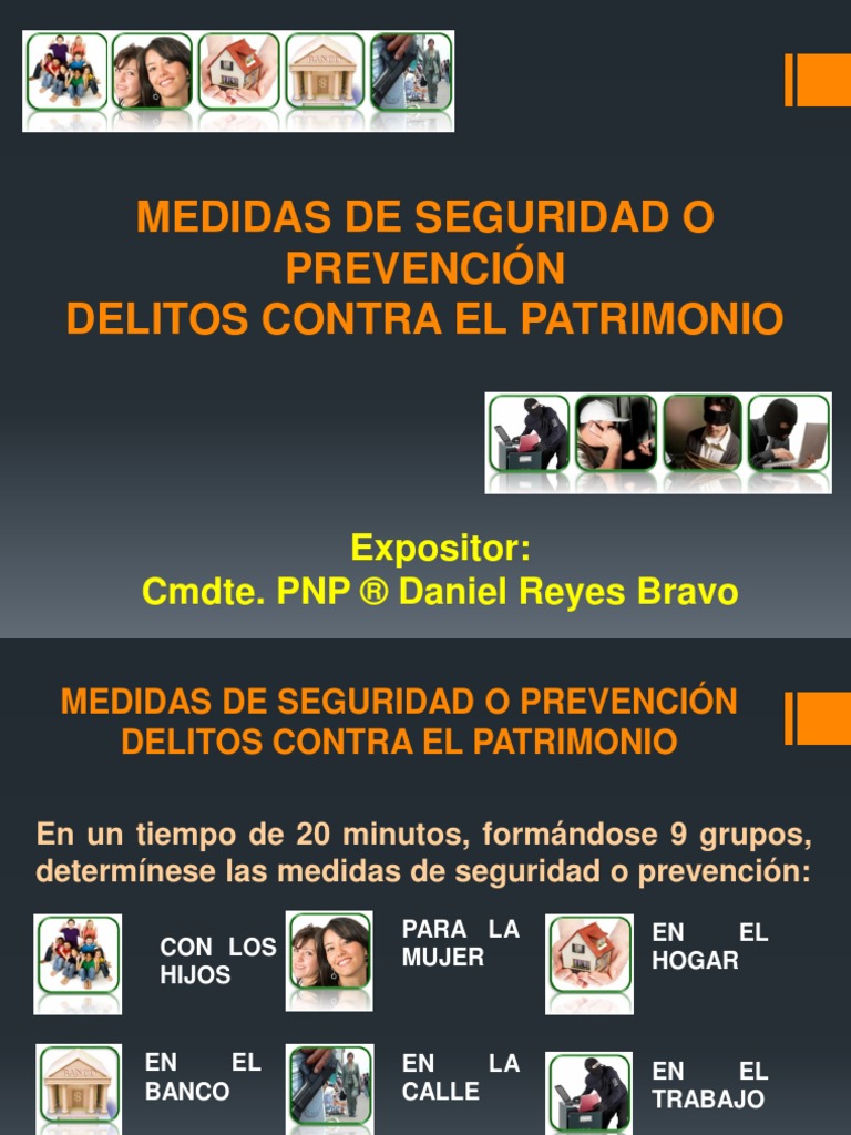 Medidas de Seguridad Como Prevencion Contra Delitos Contra El ...