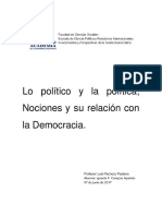 Lo Político y La Política