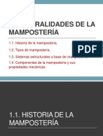 Generalidades de La Mampostería PDF