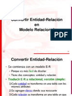 Covertir Modelo E-R A Modelo Relacional