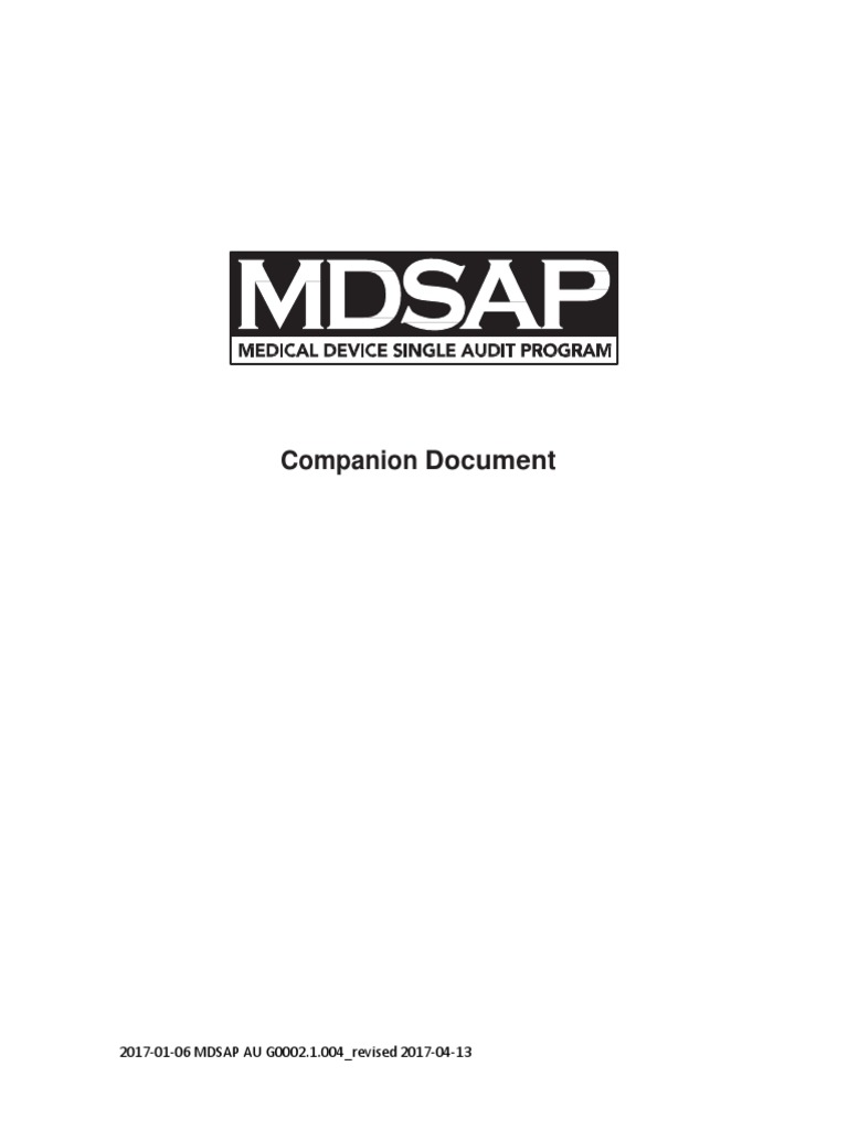 MDSAP G0002.1004 Companion Document_rev 2017-04-13 | Quality Management ...