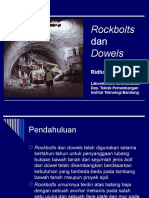 Rockbolts Dan Dowels