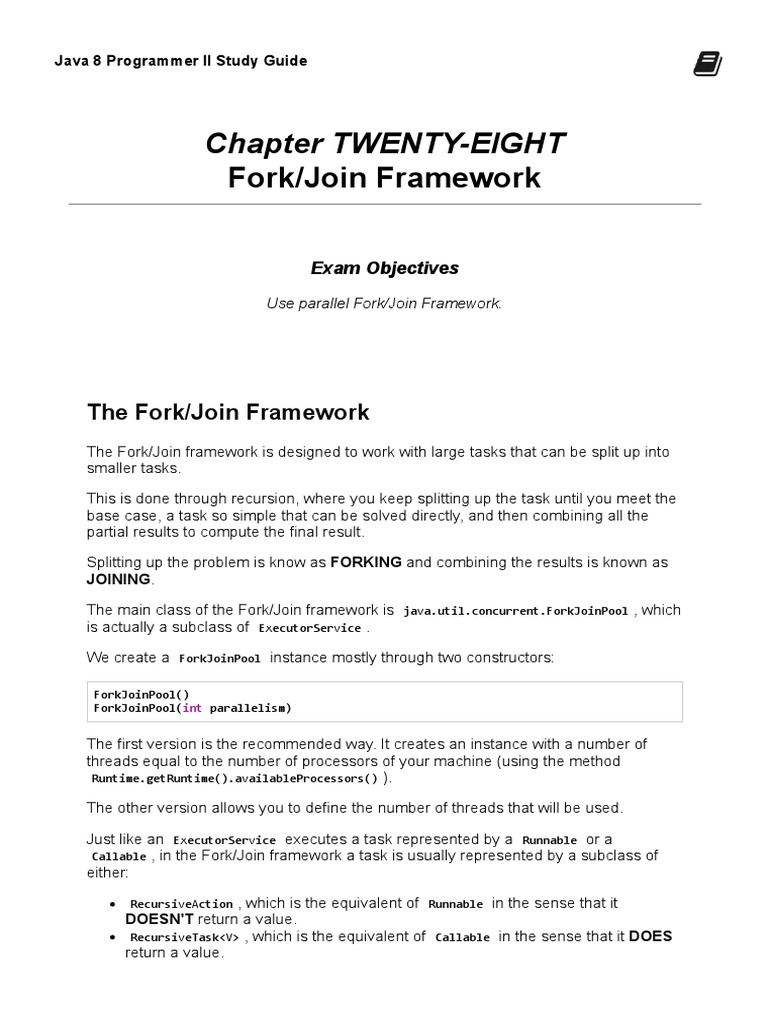 Fork/Join Framework in Java Guide | PDF | Integer (Computer Science ...