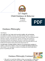 Child Guidance Behavior Policy