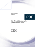 Mac OS Installation Instructions (Authorized User License) : IBM SPSS Statistics