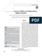 Vitamin D Deficiency in Children and Adolescents 2015