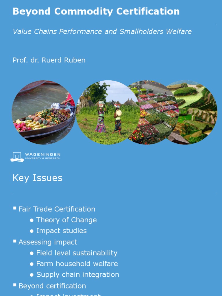 Enhancing Smallholder Welfare Through Certification | PDF | Fair Trade ...