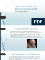 Transformasi Geberatif - Teori Huraian Bahasa