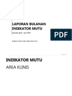 Contoh Laporan Bulanan Indikator Mutu April-Juni 2015 26 Parameter