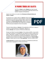 Biografia de Madre Teresa de Calcuta