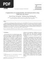 Cogeneration of Cyclohexylamine and Electrical Power Using PEM Fuel Cell Reactor