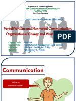 Verbal and Non Verbal Communication Organizational Change and Work Motivation